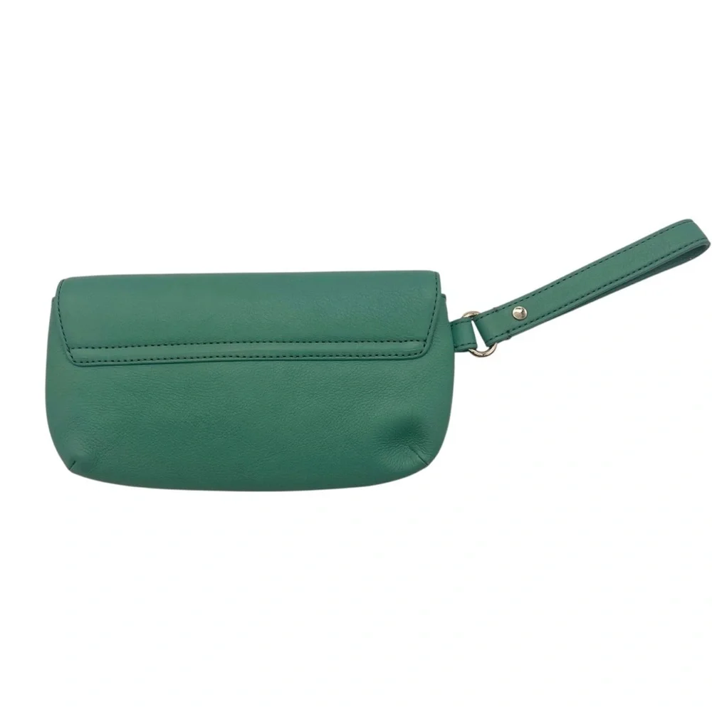 Kate Spade Green Leather‎ Wristlet Wallet Chrystie Street